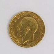 George V Half Sovereign - Dated 1911 - Weight 4.0g - Width 9mm