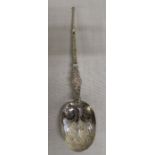 Silver Celtic Anointing spoon, Birmingham 1910 by Elkington & Co Ltd, length 25cm, weight 3.19ozt