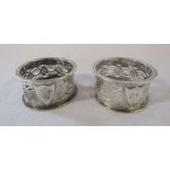 Pair of Victorian silver napkin rings Birmingham 1900 weight 1.14 ozt