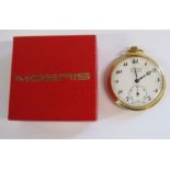 Moeris Grands Prix gold plated pocket watch
