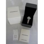Ladies Emporio Armani two tone stainless steel watch AR11290 with mother of pearl dial