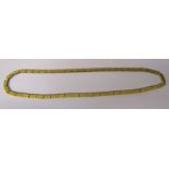 14ct gold fancy link necklace, L 42 cm, weight 25.6 g