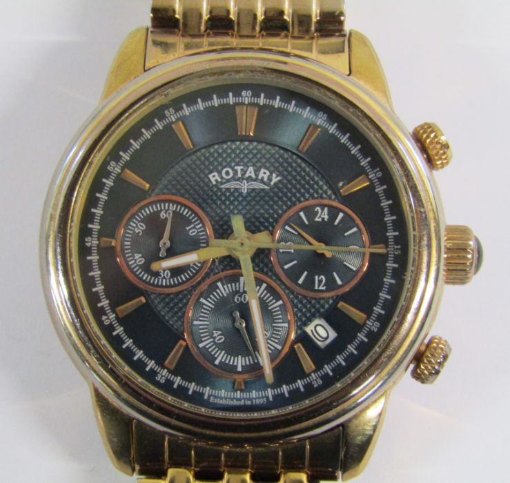 Gents Rotary bracelet wristwatch model gb02879/05 with calendar aperture - Image 3 of 14