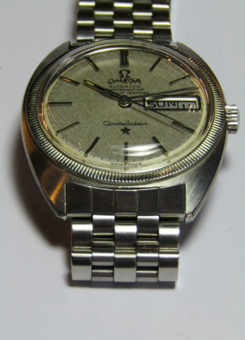 Gents Omega Constellation automatic chronometer  wristwatch with steel case & strap - Image 5 of 13