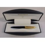 Boxed Waterman Edson fountain pen with 18ct gold nib, complete with outer box, instructions etc (