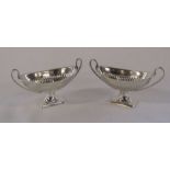 Pair of silver salts Sheffield 1905 weight 2.29 ozt