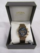 Gents Rotary bracelet wristwatch model gb02879/05 with calendar aperture