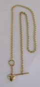 9ct gold necklace with heart pendant with a belcher chain and cubic zirconia stone - chain length