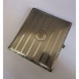 German silver cigarette case 3.17 ozt  '25th anniversary blast furnace plant Lubeck  1.11 25'