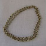 9ct gold double strand bracelet with safety chain, weight 10.4 g approximate length 20 cm