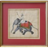 An Indian Udaipur school watercolour, "The Favourite Elephant of Udai-Singh Maharajah of Udaipur", 5
