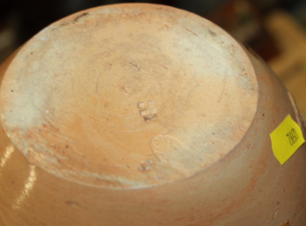 A Doulton Lambeth hunting jug with relief decoration, 8 1/4" (chips to top rim), another similar and - Bild 3 aus 7