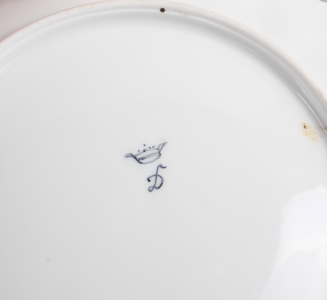 An 18th century English porcelain tea bowl, decorated insects and flowers, a Ridgeway jug with - Image 7 of 29