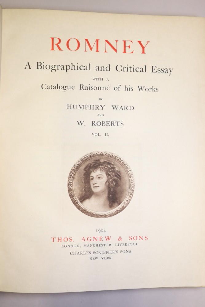 Ward & Roberts: "Romney Catalogue Raisonne" and "Essay and Diaries", 2 vols illust, pub Thomas Agnew - Image 5 of 9