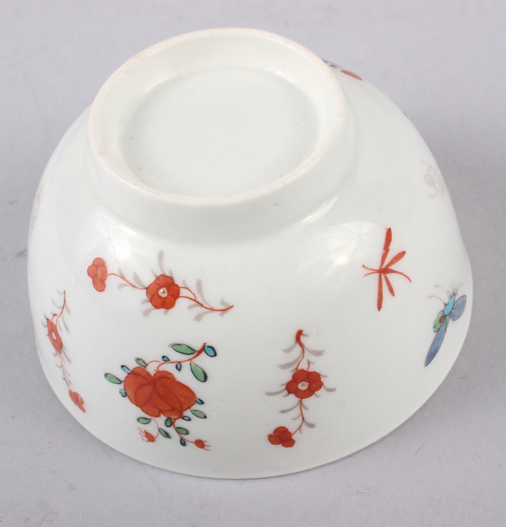 An 18th century English porcelain tea bowl, decorated insects and flowers, a Ridgeway jug with - Image 5 of 29