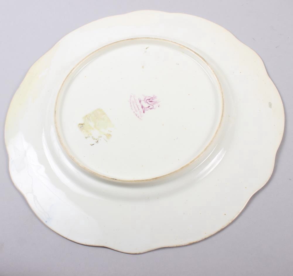 A Rockingham porcelain part dessert service, comprising six plates and two dessert dishes with - Image 3 of 24