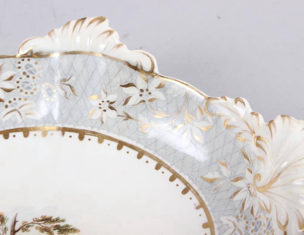 A Rockingham porcelain part dessert service, comprising six plates and two dessert dishes with - Image 21 of 24