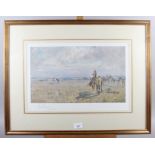 A Lionel Edwards signed colour print, "The two-year old", in wash line mount and gilt strip frame