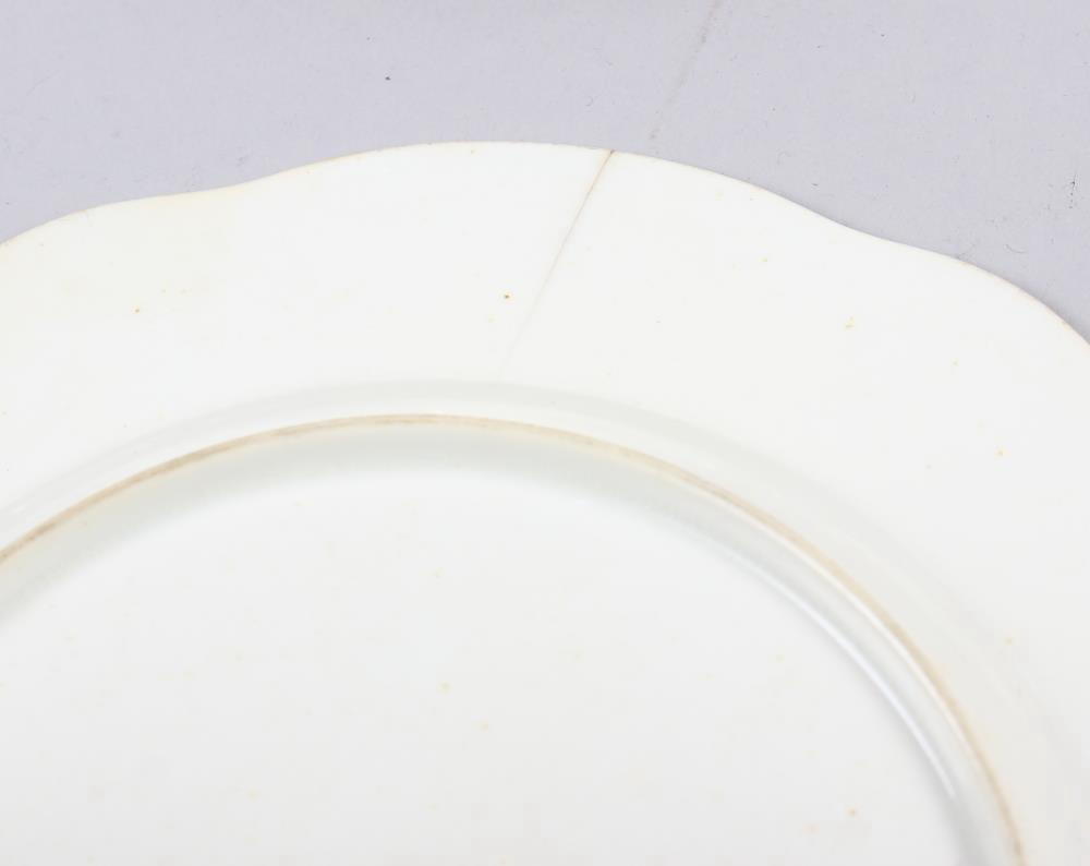 A Rockingham porcelain part dessert service, comprising six plates and two dessert dishes with - Image 7 of 24