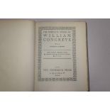 "The Complete Works of William Congreve", 4 vols, pub Nonesuch 1923, limited edition 745/950