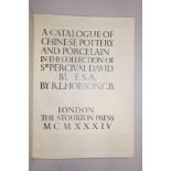 Hobson: "Chinese Pottery and Porcelain in the David Collection", 1 vol illust, silk binding and