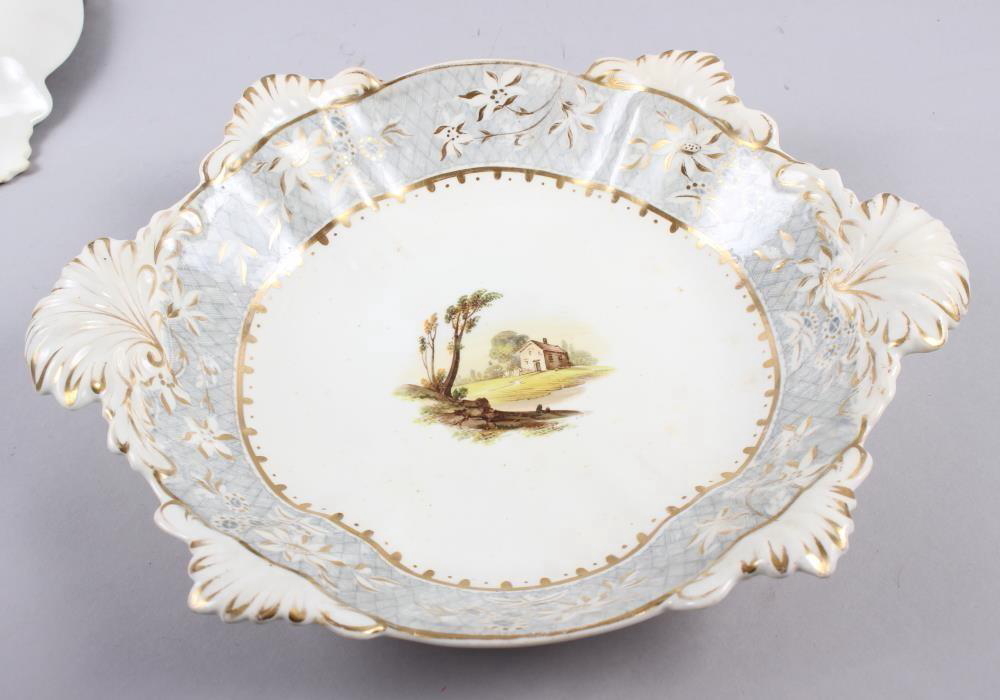 A Rockingham porcelain part dessert service, comprising six plates and two dessert dishes with - Image 23 of 24