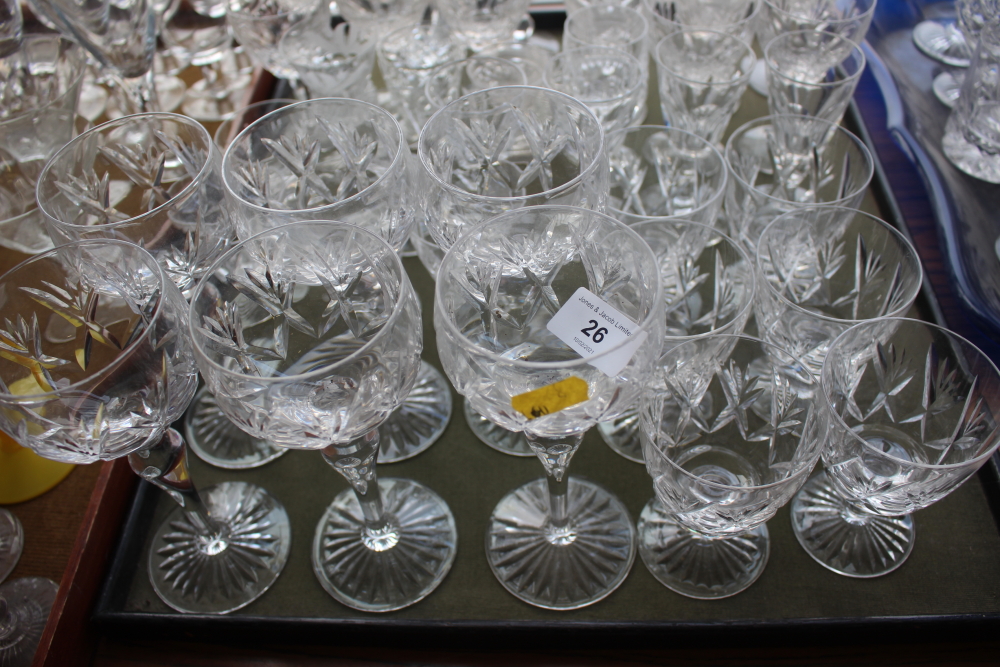 A Stuart Crystal part table service, and a quantity of other glassware, including coloured glass - Image 4 of 5