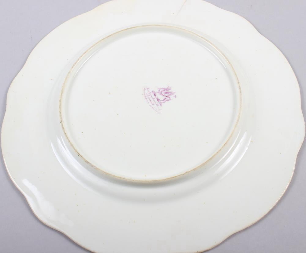 A Rockingham porcelain part dessert service, comprising six plates and two dessert dishes with - Image 6 of 24