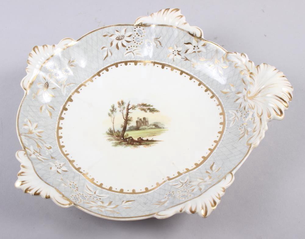A Rockingham porcelain part dessert service, comprising six plates and two dessert dishes with - Image 20 of 24