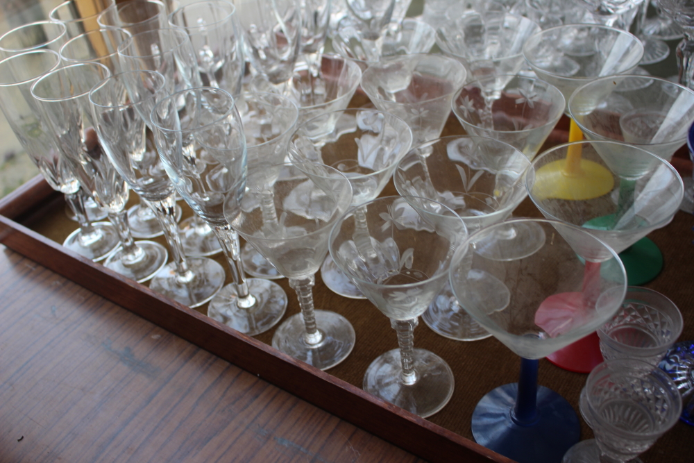 A Stuart Crystal part table service, and a quantity of other glassware, including coloured glass - Image 5 of 5