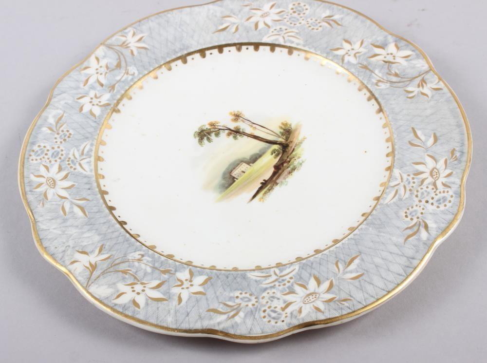 A Rockingham porcelain part dessert service, comprising six plates and two dessert dishes with - Image 17 of 24