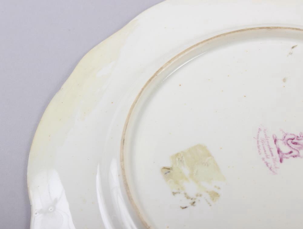 A Rockingham porcelain part dessert service, comprising six plates and two dessert dishes with - Image 4 of 24