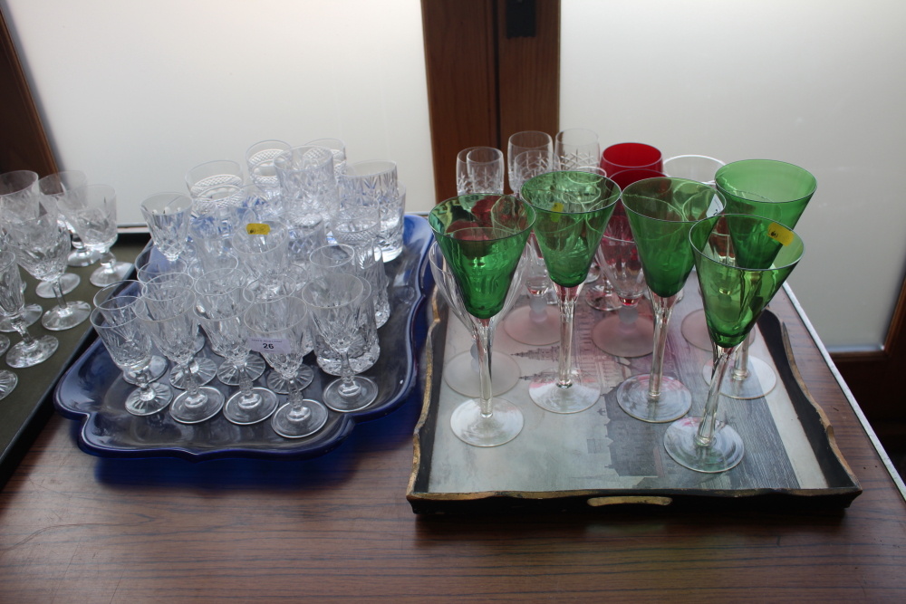 A Stuart Crystal part table service, and a quantity of other glassware, including coloured glass - Image 2 of 5