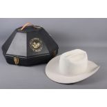 A ML Leddy's pure beaver "Dress Stetson" hat, in original carrying case, size 59, 7 3/8