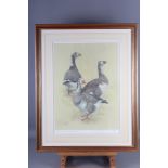 Davina Owen: a limited edition print, "Going for a walk", 119/200, in gilt strip frame