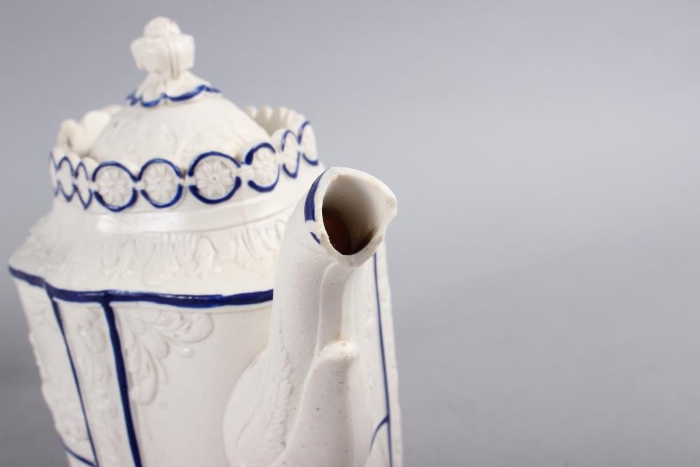 Seven teapots comprising an early 19th century teapot with blue and gilt decoration, 6 1/2" high, - Image 2 of 19