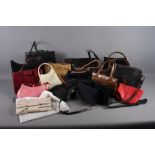 A collection of ladies handbags of various designs and makers