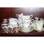 A Royal Crown Derby Imari pattern part coffee set, a Royal Standard "Dawn" pattern part teaset and