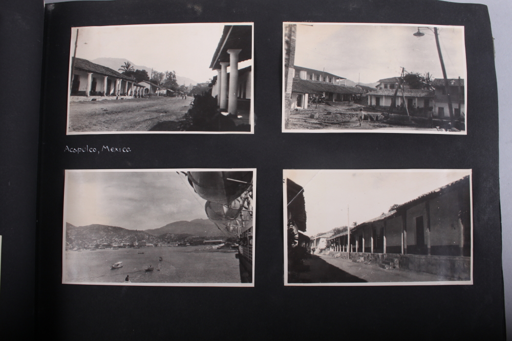 An early 20th century photo album, North and South America, including eruption of Volcano Santa - Image 9 of 14