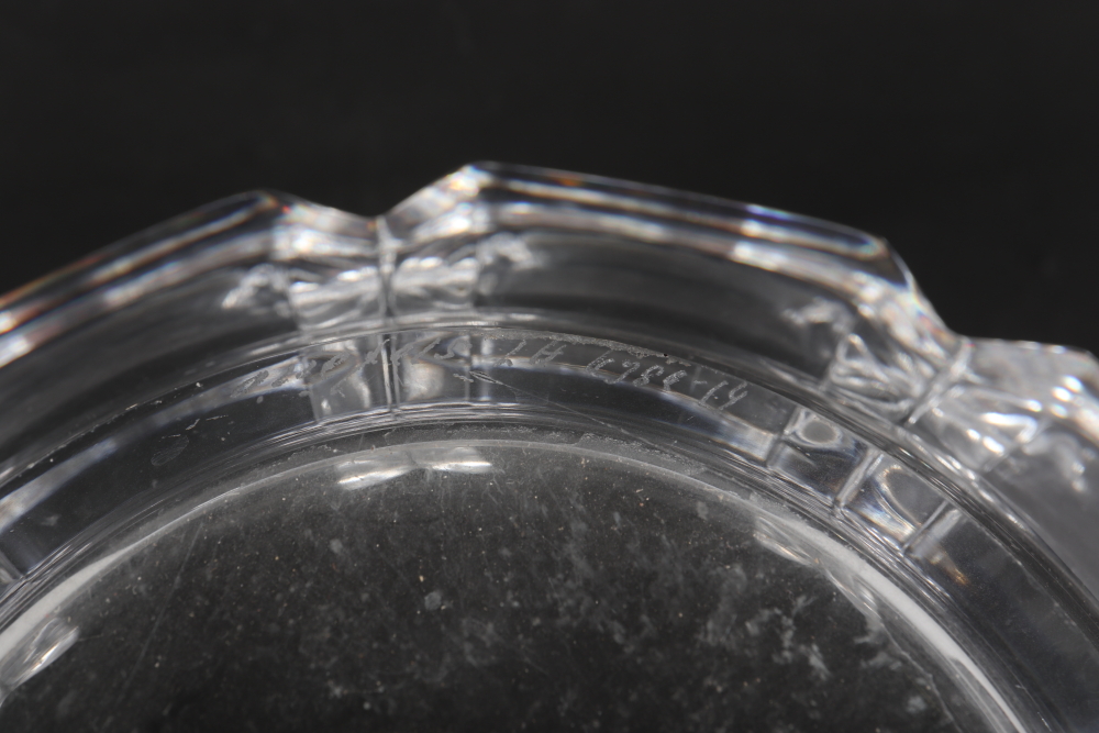 A clear glass octagonal Orrefors bowl, 8 3/4" wide x 5" high - Image 2 of 2