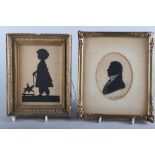 A 19th century oval pen and ink portrait silhouette of the Scottish cleric John MacDonald, biography