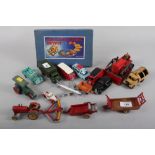 A collection of fourteen Dinky Toys die-cast model vehicles, two other die-cast model vehicles and a