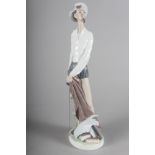 A Lladro porcelain figure of "Don Quixote - standing", 12" high, in box