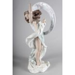 A Lladro porcelain figure, "Dance", 18" high, in box with certificate