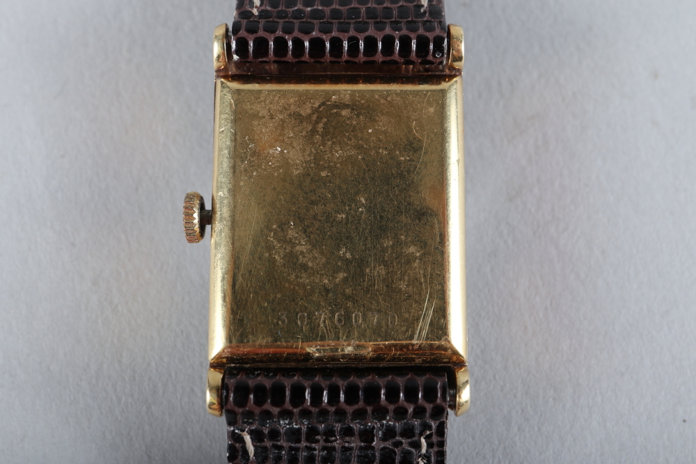 A gentleman's Eterna 18ct gold cased wristwatch with silvered dial, Arabic numerals and subsidiary - Image 2 of 2