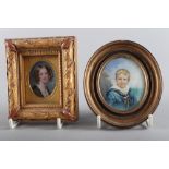 H S Percy: an early 19th century oval half length portrait miniature of Gordon Budge, dressed in a