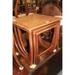 A G-Plan nest of three teak tables, 20" wide