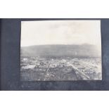 An early 20th century photo album, North and South America, including eruption of Volcano Santa