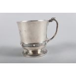 An early 20th century silver christening mug, by Adie Brothers, 5.4oz troy approx