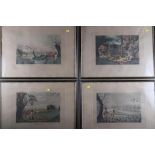 Havell, by and after: a set of four 19th century coloured shooting prints, in Hogarth frames, and an